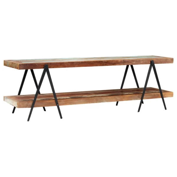 TV Cabinet Various wood tones Reclaimed Wood, Powder-Coated Iron - Image 9