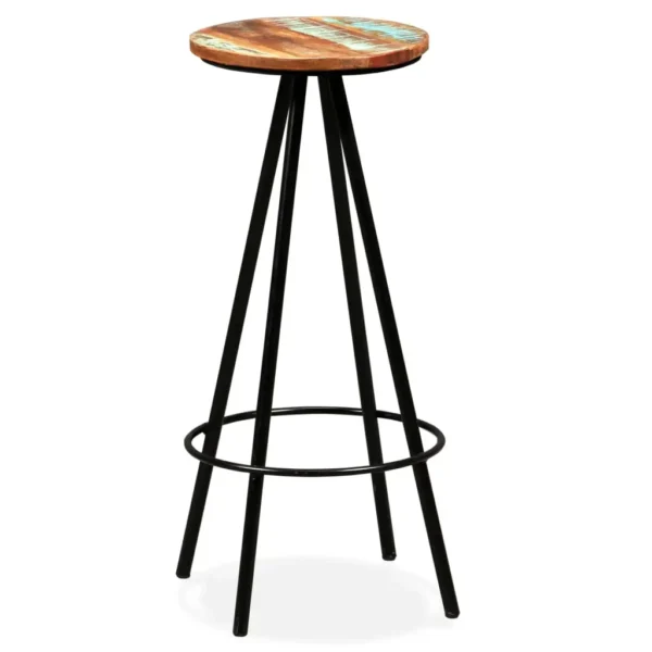 Bar Set Varied natural wood shades from reclaimed wood - Image 7