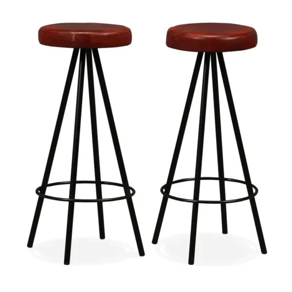 Bar Set Brown and Black Solid Reclaimed Wood Industrial Durable - Image 7