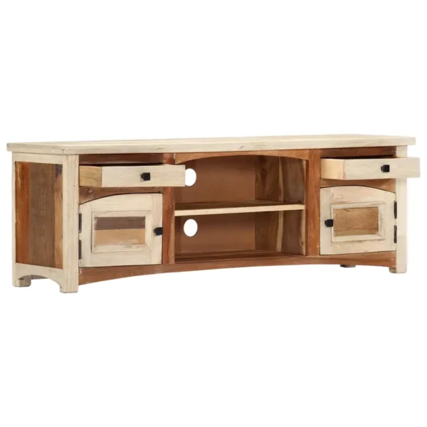  TV Cabinet Multicolor Solid reclaimed wood, mango wood, MDF Medium - Image 2