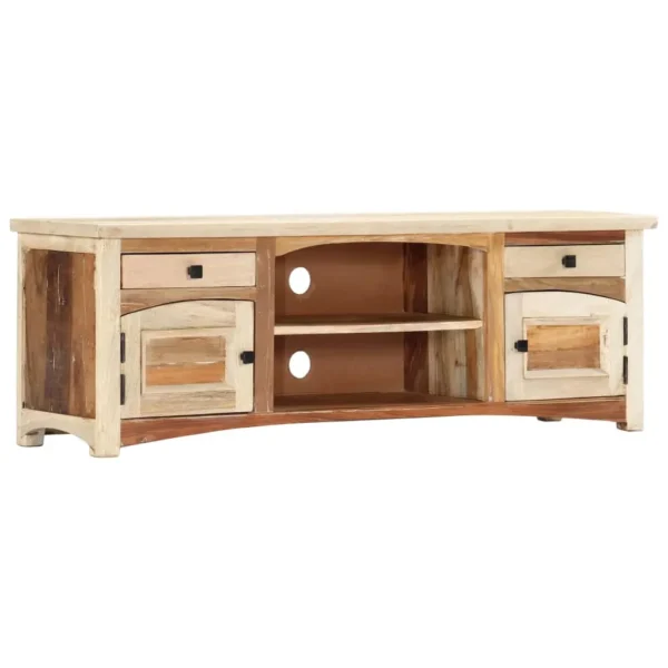  TV Cabinet Multicolor Solid reclaimed wood, mango wood, MDF Medium - Image 11