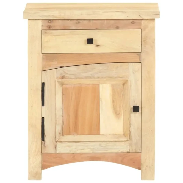  Bedside Cabinet Multicolor Solid reclaimed wood, mango wood, MDF - Image 2