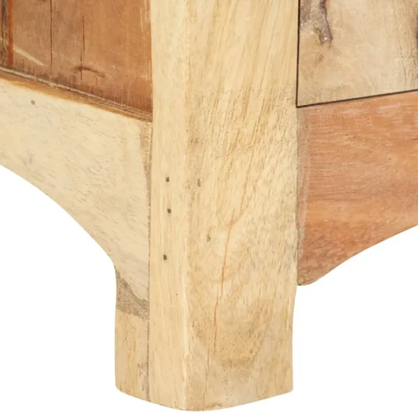  Bedside Cabinet Multicolor Solid reclaimed wood, mango wood, MDF - Image 7