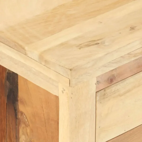  Bedside Cabinet Multicolor Solid reclaimed wood, mango wood, MDF - Image 8