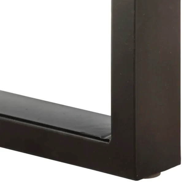 vidaXL Bench Brown and black Solid reclaimed wood, powder-coated steel - Image 5