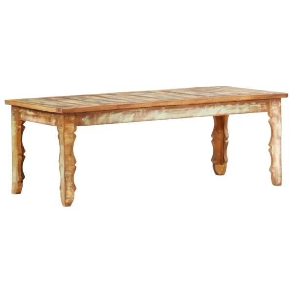  Coffee Table Multicolour Reclaimed wood 43.3x19.7x15.7 in Durable