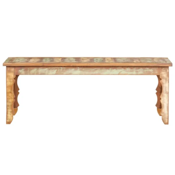  Coffee Table Multicolour Reclaimed wood 43.3x19.7x15.7 in Durable - Image 2