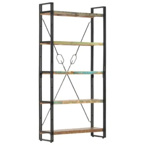 Bookcase Unique colors from reclaimed wood