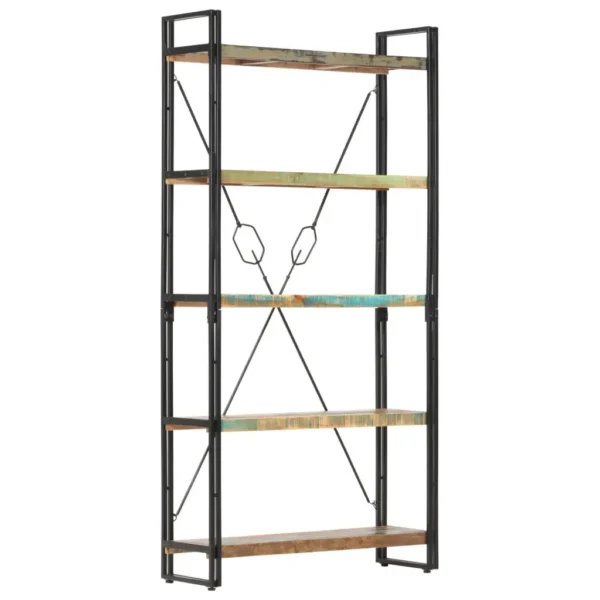 Bookcase Unique colors from reclaimed wood