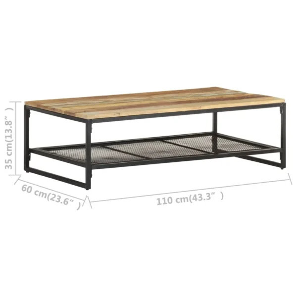  Coffee Table Reclaimed color Solid reclaimed wood, iron Medium - Image 6