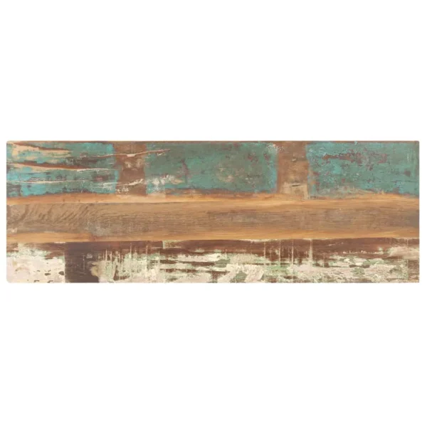 Coffee Table Multicolored Solid reclaimed wood, powder-coated steel - Image 4