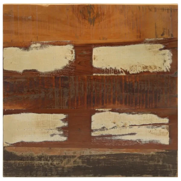  Bistro Table Mixed Color Solid Reclaimed Wood 19.7x19.7 in - Image 3