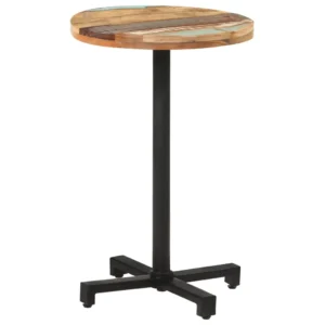vidaXL Bistro Table Mixed Reclaimed wood and iron Compact Durable