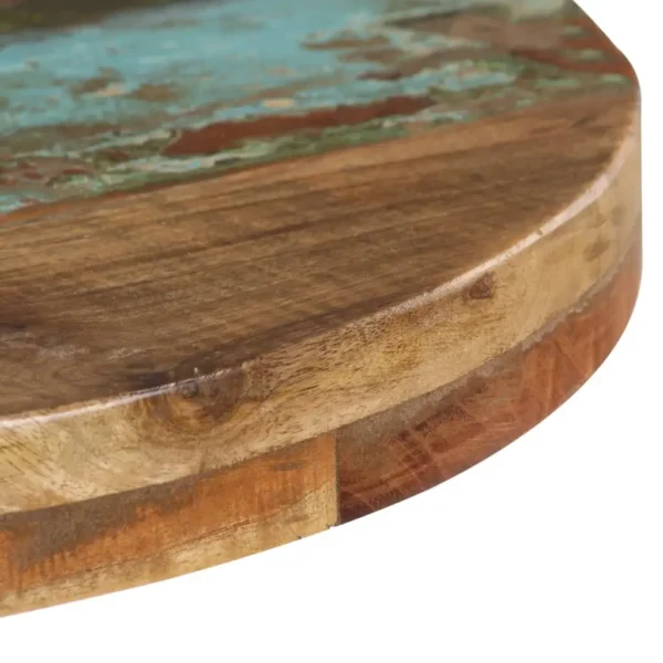 vidaXL Bistro Table Mixed Reclaimed wood and iron Compact Durable - Image 3