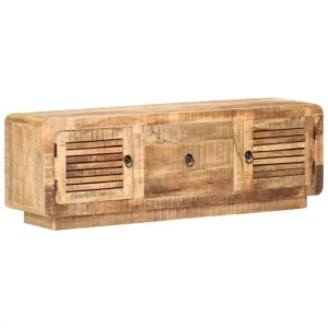 vidaXL TV Cabinet Natural wood tones Rough mango wood Standard