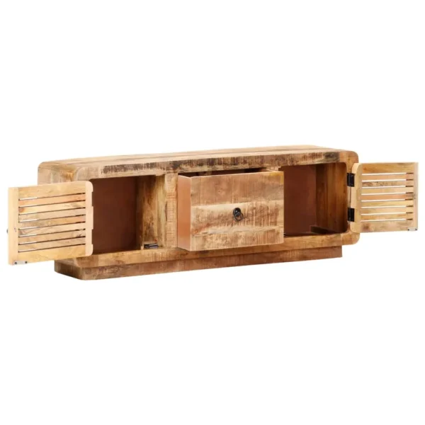 vidaXL TV Cabinet Natural wood tones Rough mango wood Standard - Image 2
