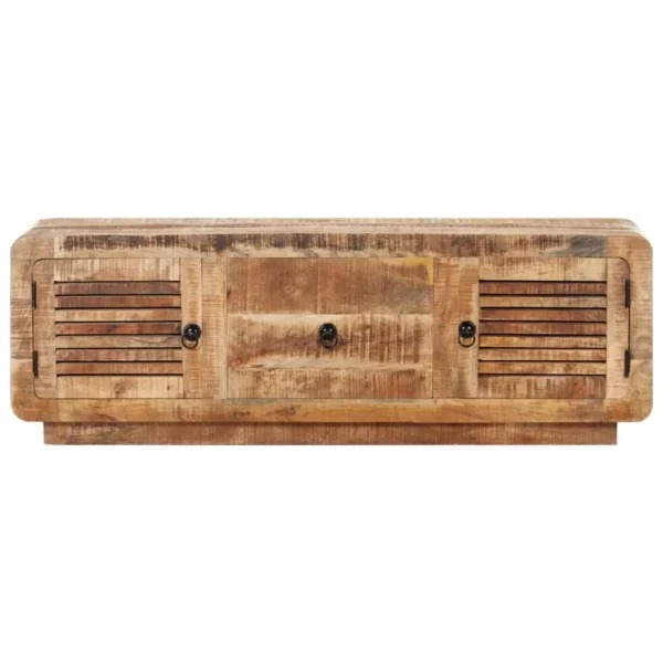 vidaXL TV Cabinet Natural wood tones Rough mango wood Standard - Image 3
