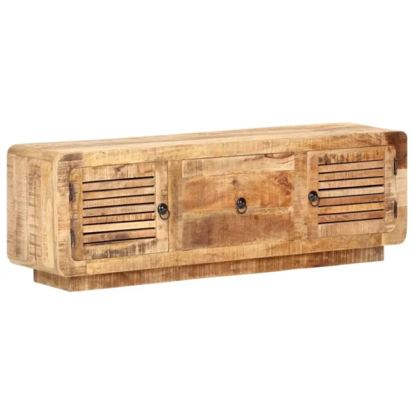 vidaXL TV Cabinet Natural wood tones Rough mango wood Standard - Image 8