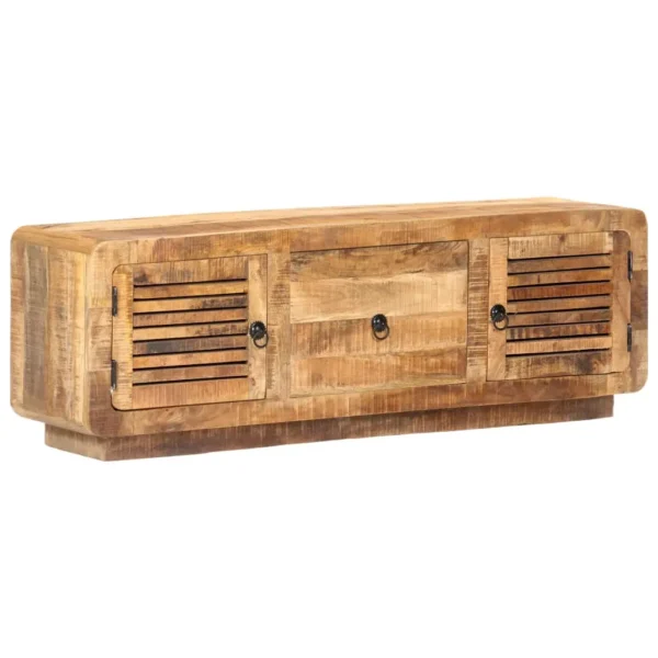 vidaXL TV Cabinet Natural wood tones Rough mango wood Standard - Image 9