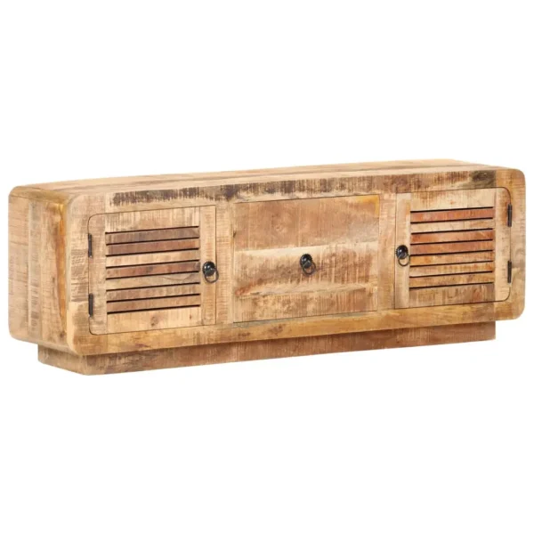 vidaXL TV Cabinet Natural wood tones Rough mango wood Standard - Image 11