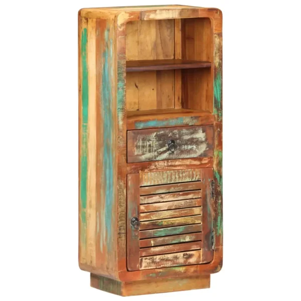 Highboard Multicolor Solid reclaimed wood Highboard Rectangular
