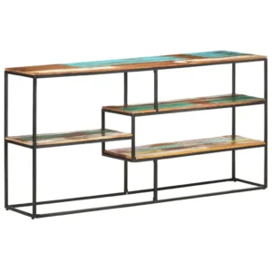vidaXL Sideboard Mixed-color Solid reclaimed wood, powder-coated steel