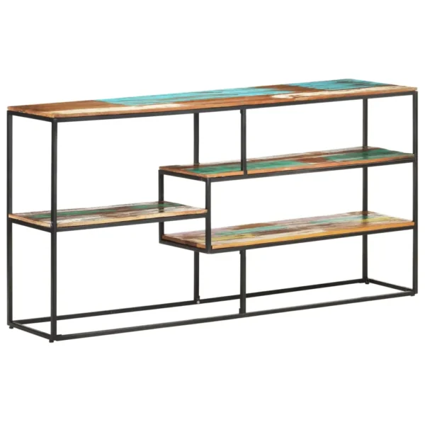 vidaXL Sideboard Mixed-color Solid reclaimed wood, powder-coated steel