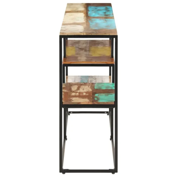 vidaXL Sideboard Mixed-color Solid reclaimed wood, powder-coated steel - Image 3