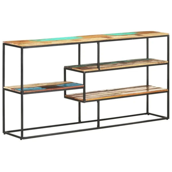 vidaXL Sideboard Mixed-color Solid reclaimed wood, powder-coated steel - Image 8