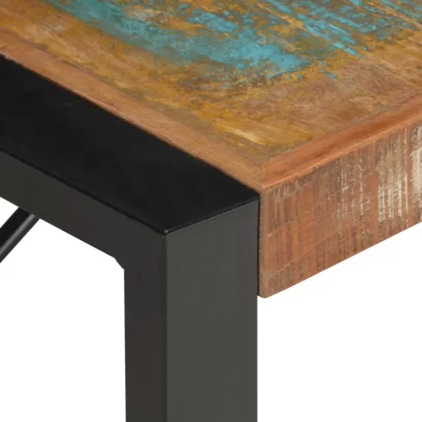 Coffee Table Multicolour Reclaimed Wood Large Durable - Image 4