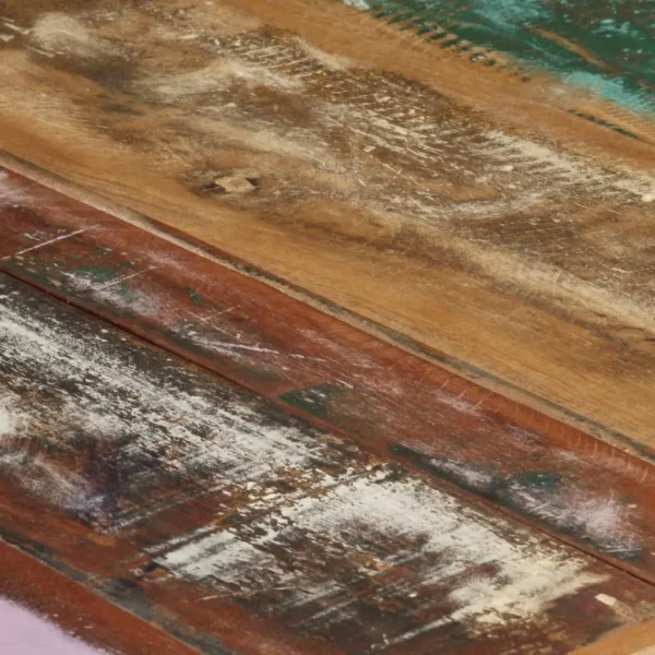 Coffee Table Multicolour Reclaimed Wood Large Durable - Image 6