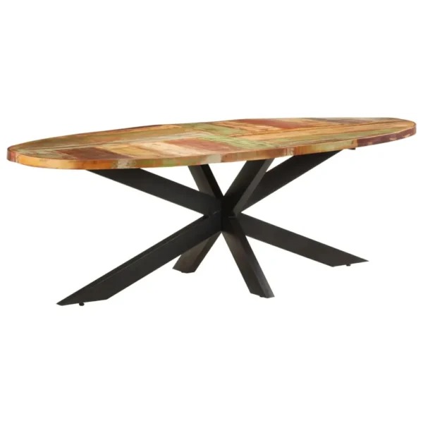  Dining Table Varied colors from reclaimed wood Solid reclaimed wood
