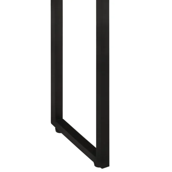 Planter Natural wood, Black Solid reclaimed wood, Powder-coated steel - Image 7