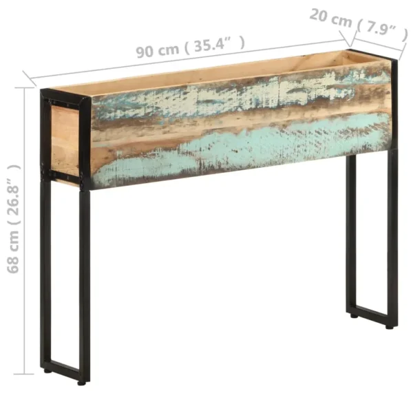 Planter Multicolor Solid reclaimed wood Medium Decorative Inlays - Image 5