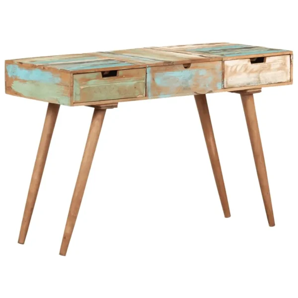 vidaXL Dressing Table Mixed color Solid reclaimed wood Medium Mirror - Image 2