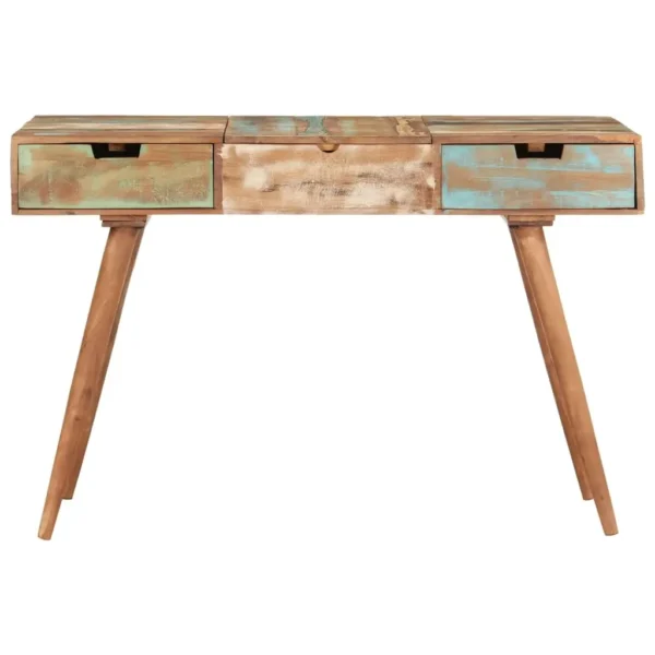 vidaXL Dressing Table Mixed color Solid reclaimed wood Medium Mirror - Image 3
