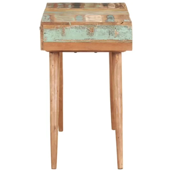 vidaXL Dressing Table Mixed color Solid reclaimed wood Medium Mirror - Image 4