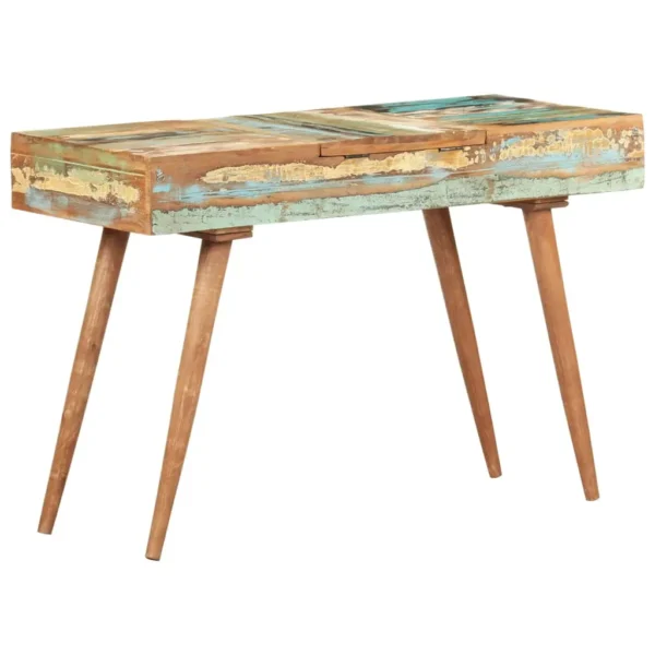 vidaXL Dressing Table Mixed color Solid reclaimed wood Medium Mirror - Image 5