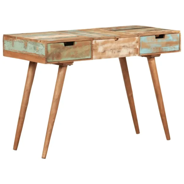 vidaXL Dressing Table Mixed color Solid reclaimed wood Medium Mirror - Image 8