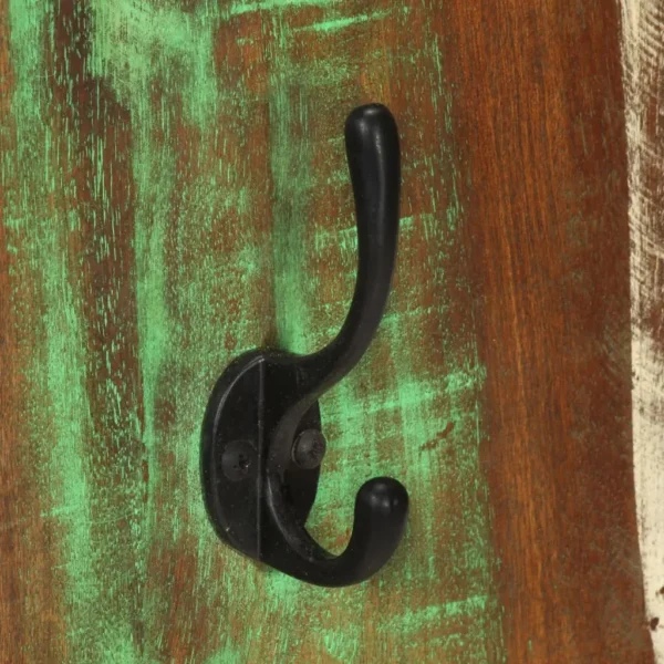 vidaXL Coat Rack Multicolor Solid reclaimed wood, powder-coated steel - Image 6