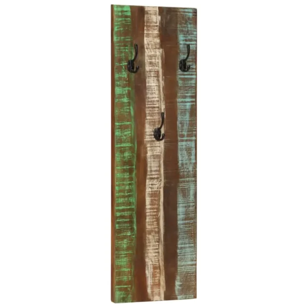 vidaXL Coat Rack Multicolor Solid reclaimed wood, powder-coated steel - Image 9