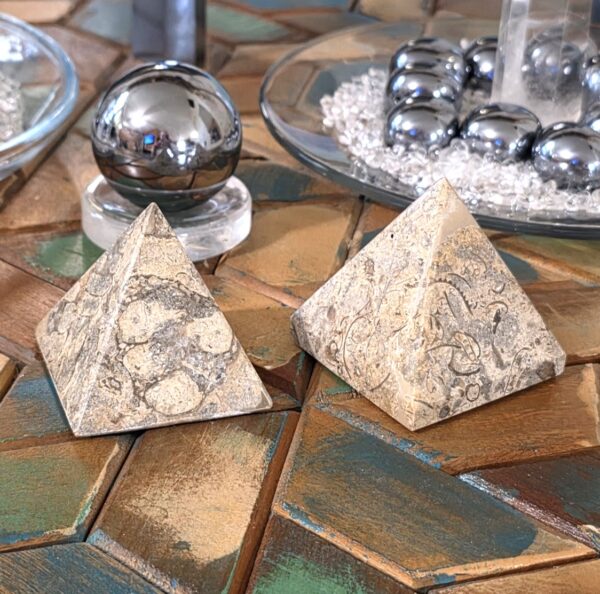 Fossilized Coral Pyramids