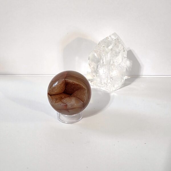 Carnelian Geode Sphere - Image 3
