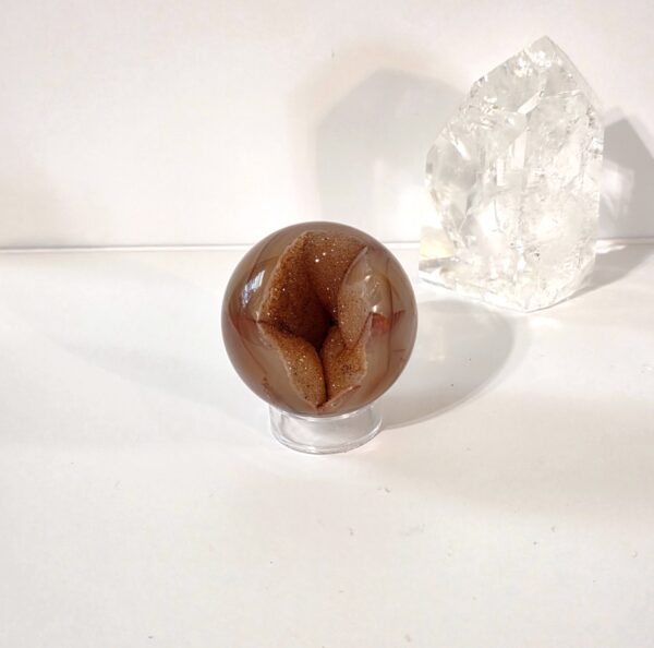 Carnelian Geode Sphere