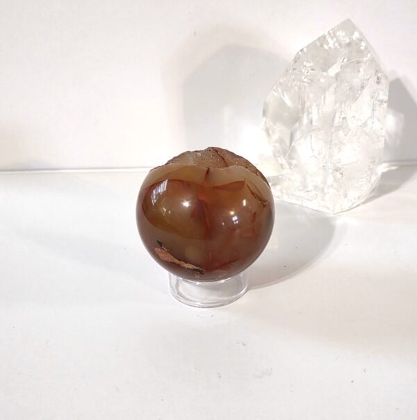 Carnelian Geode Sphere - Image 5