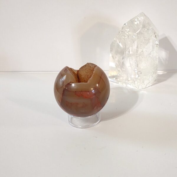 Carnelian Geode Sphere - Image 7