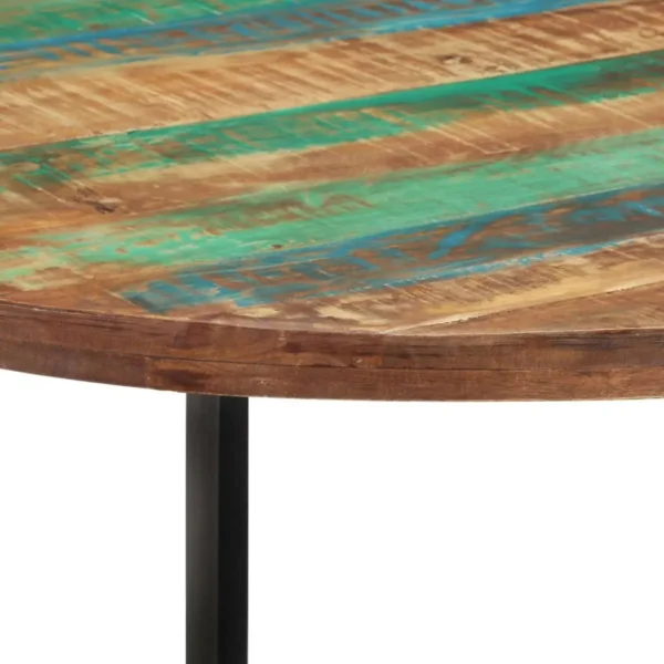 Dining Table Multicolor Solid reclaimed wood Medium Sleek - Image 3