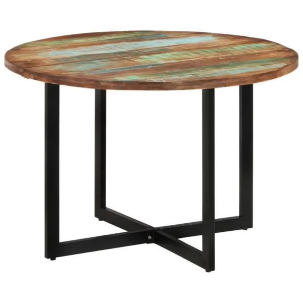 Dining Table Multicolor Solid reclaimed wood Medium Sleek - Image 7
