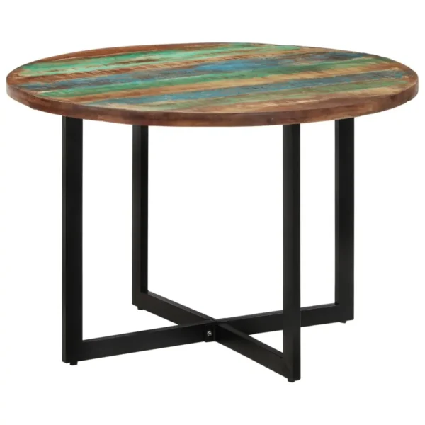 Dining Table Multicolor Solid reclaimed wood Medium Sleek - Image 8