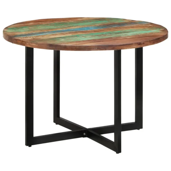 Dining Table Multicolor Solid reclaimed wood Medium Sleek - Image 9